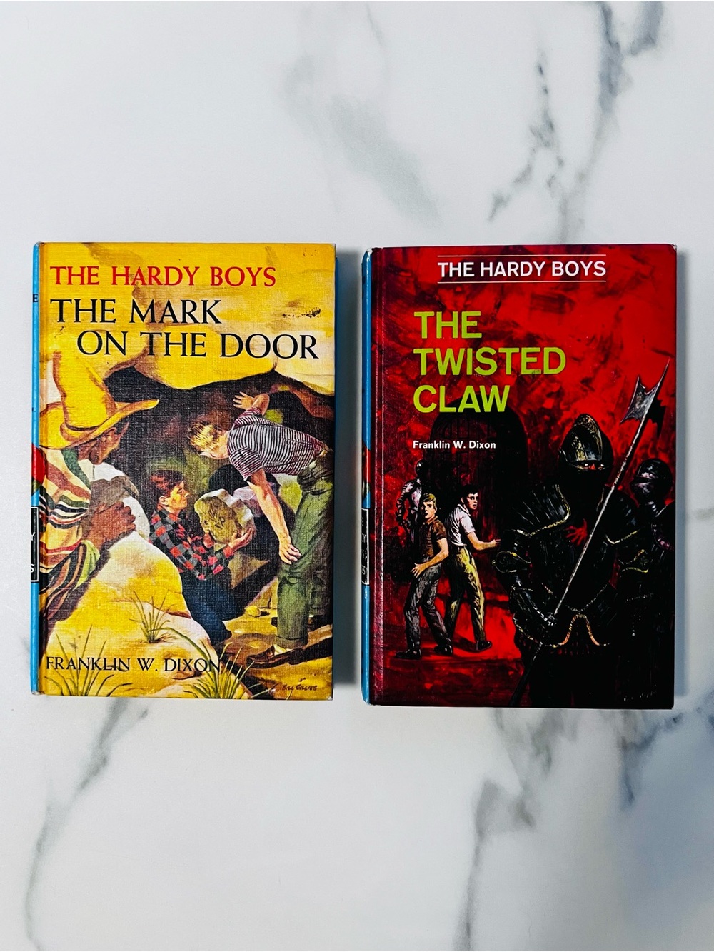 Two Vintage Hardy Boys 1960s Hardcover Adventure Books for Kids